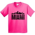 thumbnail image 3 of Inktastic Miami Skyline Grunge Youth T-Shirt, 3 of 5