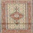 thumbnail image 1 of Ahgly Company Indoor Square Traditional Sienna Brown Medallion Area Rugs, 4' Square, 1 of 6