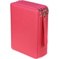 thumbnail image 1 of Estuche de 200 lápices, estuche de colores para diseñador profesional o aficionado en cuero PU (rojo) Sin lápiz (rojo) Rojo Verde, 1 of 5
