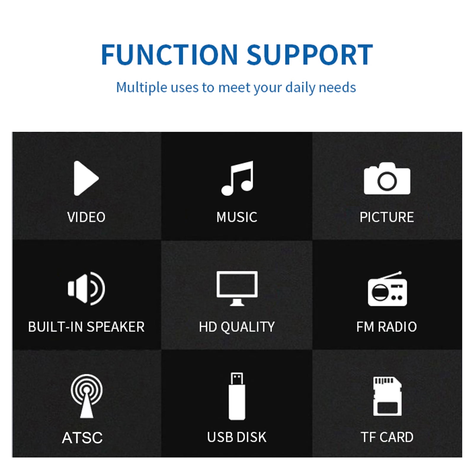 Video Player,Video Pocket Tv Car Tv Car Player D5 Screen Portable Pocket 5-inch Screen Portable Radio Tf Tv Player U With Remote Player 5-inch Screen Portable Pocket Tv Eryue