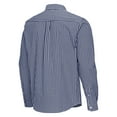 thumbnail image 3 of Men's Antigua Navy Georgia Tech Yellow Jackets Ellis Woven Tri-Blend Long Sleeve Button-Down Shirt, 3 of 3