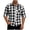 ZA-Black-xcmzpl plaid shirts, variant on Xcmzpl Mens Short Sleeve Plaid Shirts Lapel Collar Button Down Pocket Tops Classic Fit Loose Fit Casual Everyday Tee