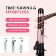 thumbnail image 4 of Automatic Rotating Curling Iron, 1.1-Inch Auto Hair Curler with 4 Temperature Settings & LCD Display, Anti-Scald & Dual Voltage, 4 of 14