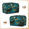thumbnail image 3 of Sikiie Watercolor Blue Marbled Toaster Covers 2 Slice Dustproof Toaster Cover Bread Machine Cover, Dustproof Cover - 11.4" x 7.5" x 7.9", 3 of 7