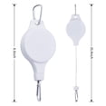 thumbnail image 3 of 6 Pcs Retractable Plant Hanger,Easy Reach Plant Pulley Adjustable Height Wheel for Hanging Plants-Heavy Duty for Garden Baskets Pots & Birds Feeder-White，black, 3 of 7
