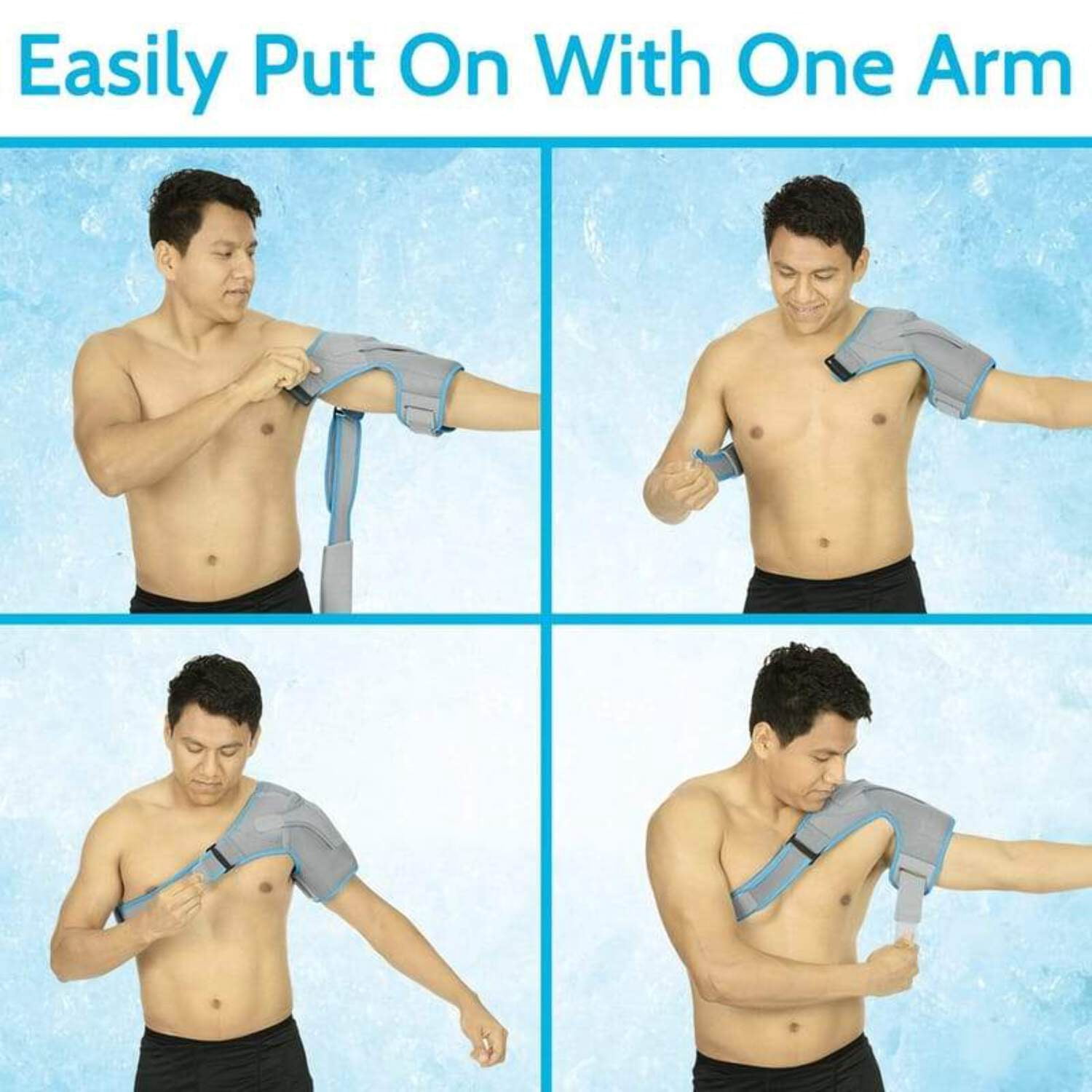 Arctic Flex Shoulder Ice Pack Brace – Reusable Cold & Hot Gel Wrap for Shoulder Pain, Tendonitis, Rotator Cuff Relief, and Joint Support (Left or Right)