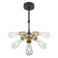 thumbnail image 4 of FSLiving RV Adjustable Telescoping Rod Wall Light with 3-Way Socket 12V Retro Gold Bronze Decorative Light Ceiling Light Hallway Light Fixtures,E26 Semi Flush Mount for RV Camper - 1 Light, 4 of 6