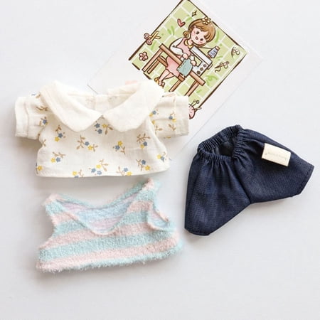 1 Set 1/111/12 OB11 Dolls Clothes Accessories For 1/12BJD Dolls For 20cm Dolls Tops Hoodies Clothes Handmade Clothes Sweatshirt Outfits 4