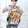 thumbnail image 6 of FORMRS Unisex School Backpack 17" Student Travel Bag with Laptop Compartment, Plaid Floral, 6 of 7