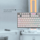 thumbnail image 2 of Teclado Gamer Redragon Horus Blanco TKL Wireless Red Switch, 2 of 6