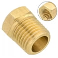 thumbnail image 4 of MYG Brass 1/4" NPT Male To 1/8" NPT Female Pipe Reducer Threaded Adapter Fitting, 4 of 7