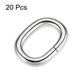 thumbnail image 3 of Unique Bargains 20x12mm Oval Buckles Iron Electroplating Silver Tone 20 Pack, 3 of 4