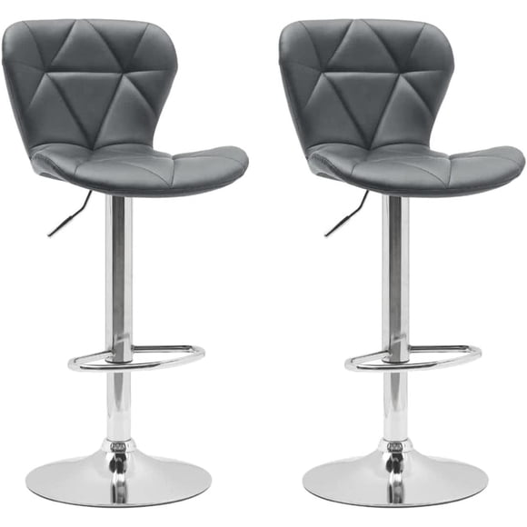 Bancos Giratorios EKE Life Home 8160 2 Piezas Color Gris