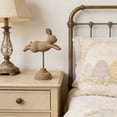 thumbnail image 4 of AURIGATE Easter Leaping Bunny on Stand, Wood-Look Rabbit Figurine with Pedestal Base, Spring Tabletop Decor for Home & Easter, 4 of 6