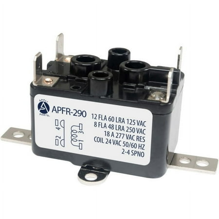 Appli Parts APFR-290 90-290  24 VAC Coil  Heavy Duty Switching Fan Relay  SPST Normally Open AC and heating Furnace blower relay Universal fit multi position bracket price history on PriceWatchPro