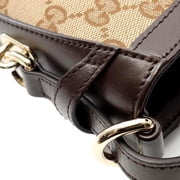 Gucci Original GG Canvas Mini Bucket Bag Beige Brown Webstripe Strap New