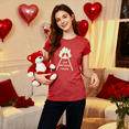 thumbnail image 4 of Womens The Perfect Match T Shirt Funny Valentines Day T Shirts for Women Womens Graphic Tees, 4 of 9