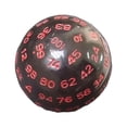 thumbnail image 4 of thinsony Multi-sided Polyhedral Dice Tabletop Teaching Board Game Props Smooth Surface Round Good Balance Table Board Role for Club Red Red Paint, 4 of 5