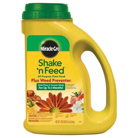 Miracle-Gro Shake 'N Feed All Purpose Plant Food Plus Weed Preventer1 4.5 lb.