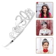 thumbnail image 4 of Birthday Party Headdress Rhinestone Tiara Crown Birthday Crown Hair Accessory, 4 of 8