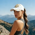 thumbnail image 5 of Gorra de béisbol vintage desgastada - Gorra ajustable de perfil bajo sin estructura para hombres y mujeres, tejido vaquero suave con visera curva, talla única para todos, 5 of 5
