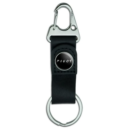 Friends PIVOT Belt Clip-On Carabiner Leather Fabric Keychain Key (Ring Commercial Best Friend)