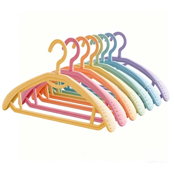 Clothes Hangers Wide Shoulder Non-Slip 7 Pack for Coats Suits Dresses Home Organization