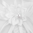 thumbnail image 2 of White Ring Pillow Camellia Heart Shape Ring Cushion Wedding Supplies for Party Wedding, 2 of 4