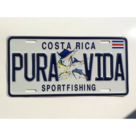 COSTA RICA PURA VIDA CENTRAL AMERICA LICENSE PLATE CRLP 4