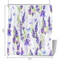 thumbnail image 5 of Shower Curtain,violeshower Curtain Sets for Bathroom,Polyester Fabric Shower Curtain Washable Waterproof Modern Bath Curtain Decor，12 Hooks 72 x 72 Inches, 5 of 5