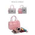 thumbnail image 5 of MIFORINES - Bolso de mano con forma de almohada de verano para mujer, color caramelo, vidrio transparente, Rosado, 26*15*18cm/10.2*7*5.9, 5 of 5