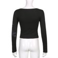 thumbnail image 2 of Gris S 2021 Retro mujer alas de rosa impreso camiseta roscada American Hot Girl Tops camiseta, 2 of 8