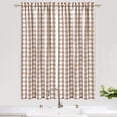 thumbnail image 3 of Ashion Set of 2 Buffalo Tier Curtains for Kitchen, Buffalo Check Plaid Gingham Pattern Half Window Curtain Set for Bathroom, 3 of 8
