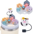 thumbnail image 3 of Kitchen Straw Compatible With Cup Lid Accessory Charm Cup .0 Accessory Charm 30 Oz 40 Oz With Silicone Cap For Insulated Mugs,White Kitchen Straw, 3 of 3