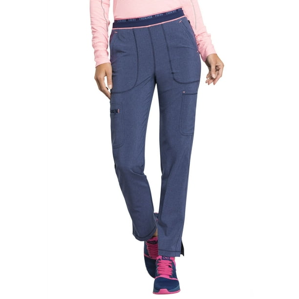infinity by cherokee women's elastic waistband tapered jogger scrub pant