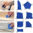 thumbnail image 3 of Silicone Caulking Tile Window Grout Edge Joint Sealant Spreader Spatula Scraper for Bathroom Kitchen Hand Construction Tools Set Kit07 3Pcs, 3 of 6