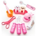 thumbnail image 5 of NimJoy Kids Doctor Play Set W/Exam Chairs & Braces Toy for Girls 3-6 Years Boys, Durable 34PCS Pink Teeth & Dental Medical Kits Pretend Play Dentist Kit Gifts to Toddler Birthday Christmas Present, 5 of 8