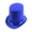 Blue, variant on High Top Hat Magician High Hat British Black Jazz Topper Hat Male And Female Court Gentleman Flat Felt Hat for Performances Role Play Christmas