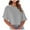 Grey, variant on Women's Crew Neck Cropped T Shirts Short Sleeve Loose Shoulder Crop Tee Tops Stylish Basic Women's T-Shirts
