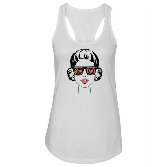 Women In Sunday Sunglasses. Tank Women -Image by Shutterstock, Female Medium