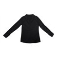 thumbnail image 4 of Vinsonshop Long Sleeve Tops Y2k Winter Tshirt V Neck Slim Fit Compression Shirt Workout Tops Fitted Shirt Solid Color Fall Winter 2026 Black L, 4 of 4