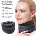 thumbnail image 3 of Happydeer Adjustable Soft Cervical Neck Brace for Neck Pain Relief Support Washable Cotton Cover Comfortable Sleep Collar for Men Women, 3 of 13
