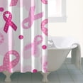 thumbnail image 4 of Pink Breast Cancer Shower Curtain 36"x72" ,Bathroom Decorative Shower Curtains Set with 12 Hooks,Modern Waterproof Washable Shower Curtain, 4 of 6