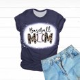 thumbnail image 4 of Mujeres Casual Béisbol Mamá Tie-dyed Impreso Manga corta Cuello redondo Pullover Blusa Camiseta Tops OAVQHLG3B Store lin121212, 4 of 5