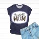thumbnail image 4 of Mujeres Casual Béisbol Mamá Tie-dyed Impreso Manga corta Cuello redondo Pullover Blusa Camiseta Tops OAVQHLG3B Store lin121212, 4 of 5