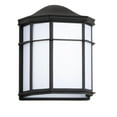 thumbnail image 2 of JONATHAN Y Henry 7.75" Outdoor Frosted Acrylic/Metal Integrated LED Wall Sconce, Black/White, 2 of 6