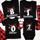 thumbnail image 1 of Camiseta personalizada de Navidad con nombre y iniciales para la familia, camisetas para papá, mamá, hermana, hermano, camisetas, monos para bebé, 1 of 5