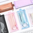 thumbnail image 4 of Clear Exam Pencil Pouch,Pencil Pouches Case,Mesh Zipper Pen Pouch,Multi-Color Clear Pencil Case,Cosmetic Bag Cute Pencil Case,Portable Office Stationery Pouch for Students Adults Office Classroom, 4 of 7