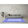 thumbnail image 3 of Ahgly Company Machine Washable Indoor Round Persian Blue Traditional Area Rugs, 5' Round, 3 of 4