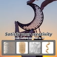 thumbnail image 4 of Wekvgz 24Pcs Moon Star Dream Catcher Metal Rings Gold/Silver Macrame Hoop Rings 2 Sizes Creative Star Moon Shape Craft Rings for DIY Craft Dream Catcher Making Wreath Decoration, 4 of 11